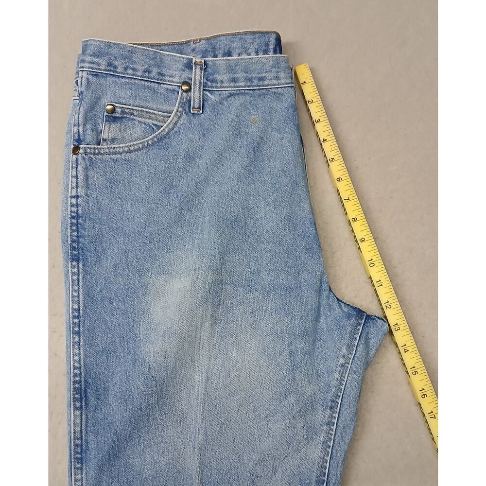 Wrangler (40x36) Men's 47 MWZ Regular Fit Blue Denim Jeans - Picture 6 of 8